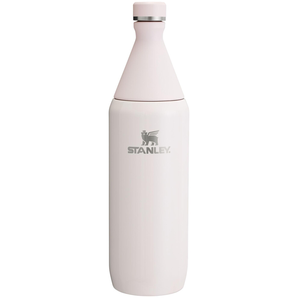 Stanley All Day Slim Bottle 34 OZ | Twist off Lid with Leakproof Seal | Slim Design for Travel & Gym | Insulated Stainless Steel | BPA-Free | Rose Qua