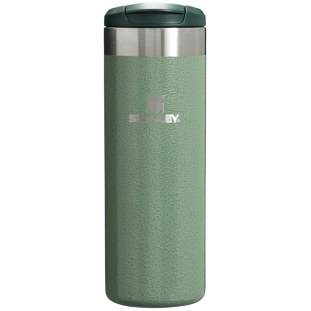 Stanley AeroLight Transit Bottle  Vacuum Insulated Tumbler for Coffee  Tea and Drinks with Ultra-Light Stainless Steel  16 Oz  Hammertone Green