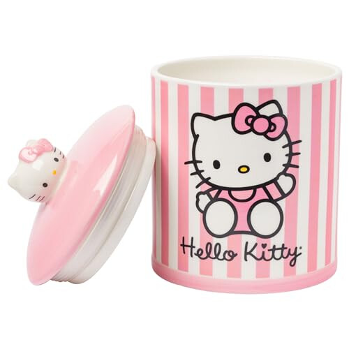 Silver Buffalo Sanrio Hello Kitty Pink Ceramic Cookie Snack Jar (Medium) 2
