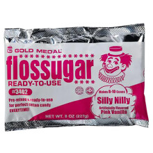 Perfectware -Pink Vanilla Floss Sukker 8 oz (pakke med 2) (emballage kan variere)