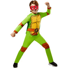 Rubies Teenage Mutant Ninja Turtles TMNT-Kostm-Overall mit Muschelumhang und Augenmaske, hergestellt aus recycelten Materialien fr Kinder, Jungen,
