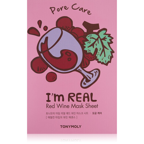 Tonymoly I'm Real Red Wine Sheet Mask 10 Count