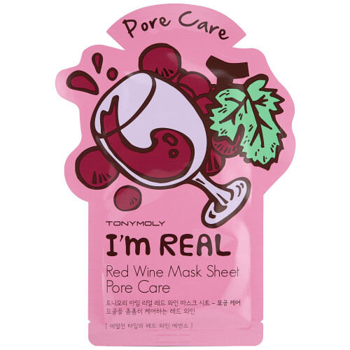 Tonymoly I'm Real Red Wine Sheet Mask 10 Count 1