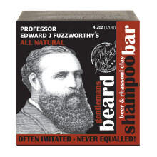 Professor Fuzzworthys szakllsampon az extra puha, egszsges szakllhoz  Megszeldti a szakllt srrel s Rhassoul agyaggal  Minden termszetes