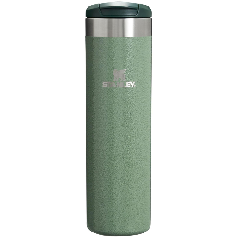 Stanley AeroLight Transit Bottle  Vacuum Insulated Tumbler for Coffee  Tea and Drinks with Ultra-Light Stainless Steel  20 Oz  Hammertone Green