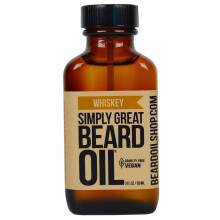 Simply Great Bartl  Bartl mit WHISKY-Duft  Bartsplung 3 Unzen, einfacher Applikator  natrlich  vegane und tierversuchsfreie Pflege fr Brte
