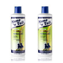 Mane 'n Tail: Yrttipohjainen shampoo + hoitoaine (kumpikin 350 ml) Oliivi  ljyyhdiste, joka auttaa vahvistamaan ja ravitsemaan hiuksia