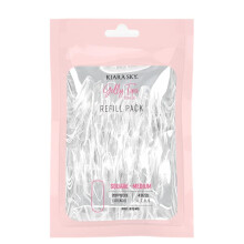 Kiara Sky Gelly Tip Soak Off Nails navulverpakking - vierkante vorm, gemiddelde lengte (maat 0 1 2)