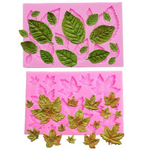 Moule de feuilles Feuilles de silicone moule fondant Feuilles d'arbre Moule pour decoration de gateau feuilles d'erable moule a bonbon cupcake to