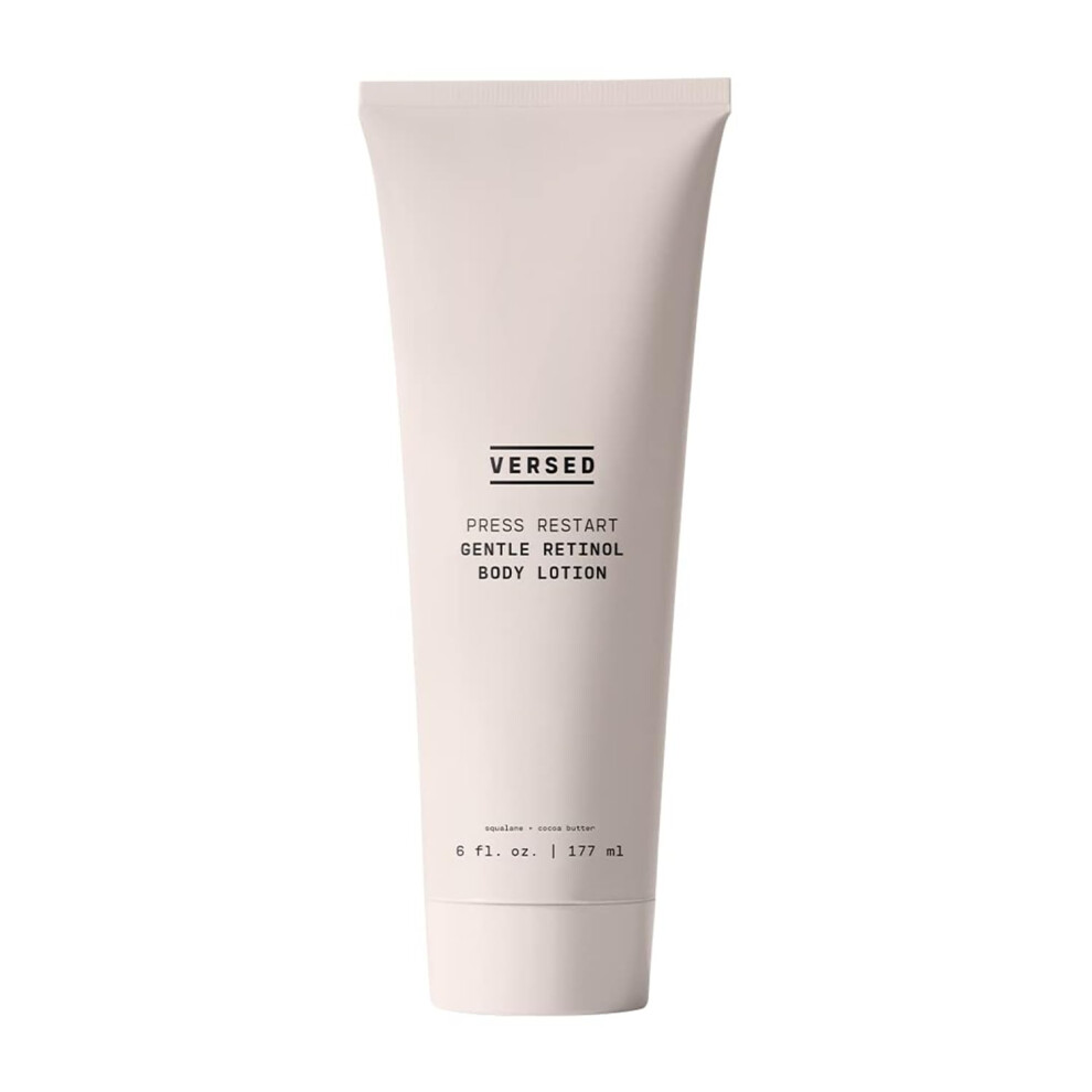 Versed Press Restart Retinol Body Lotion - Skin Firming Lotion with Cocoa Butter  Squalane & Vitamin E - Lightweight All-Over Body Moisturizer for Dar