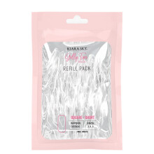 Paquete de recarga Kiara Sky Gelly Tips - Gel suave que se remueve - Cuadrado corto (Tallas 3, 4, 5)