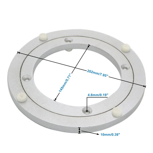 Dailydanny Αλουμινένια Ροδέλα Lazy Susan 8 ιντσών για Τραπέζι 2