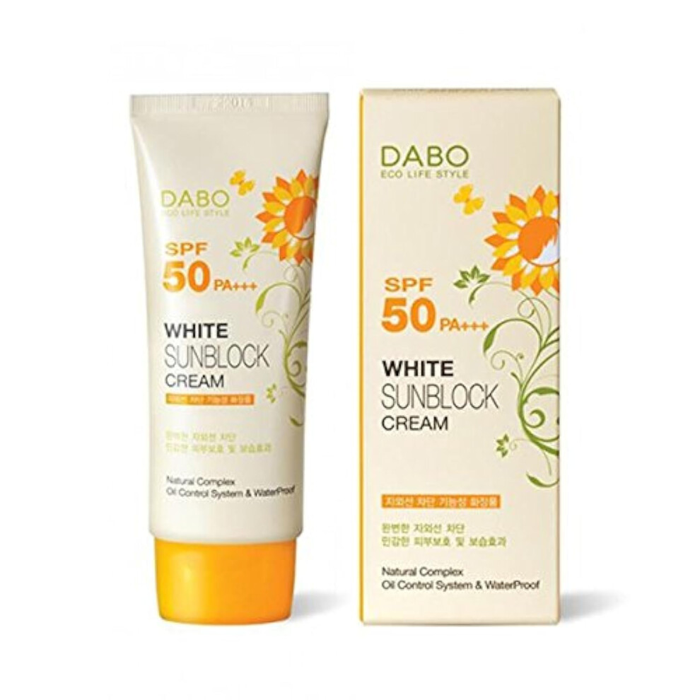 Dabo White/Cream Sunblock Spf50 Pa+++ (70Ml)