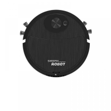 (Zwart) Mini Robot Stofzuiger Sweep 3 in 1 Nat Dweilen Vloeren Smart Home Vegen Schoonmaken