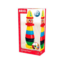 BRIO Infant & Toddler 30120 - Skládací klaun - 9dílná dřevěná hračka pro děti od 1 roku
