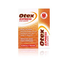 Otex Express Ear Drops. Clinically Proven Ear Wax Removal Drops for Excessive, Hardened Ear Wax. Can Reduce The Need For Syringing or Microsuction, 1