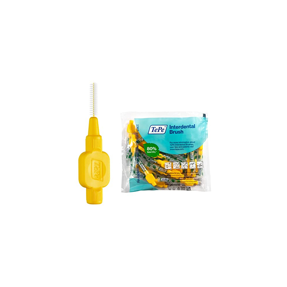 Tepe Yellow Original Interdental Brushes 0.7 Mm (Pack Of 25) Multi-Pack 25 Pieces