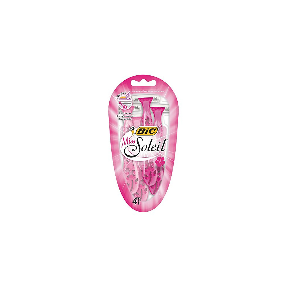 BIC Miss Soleil Disposable Women's Razors, 4 each