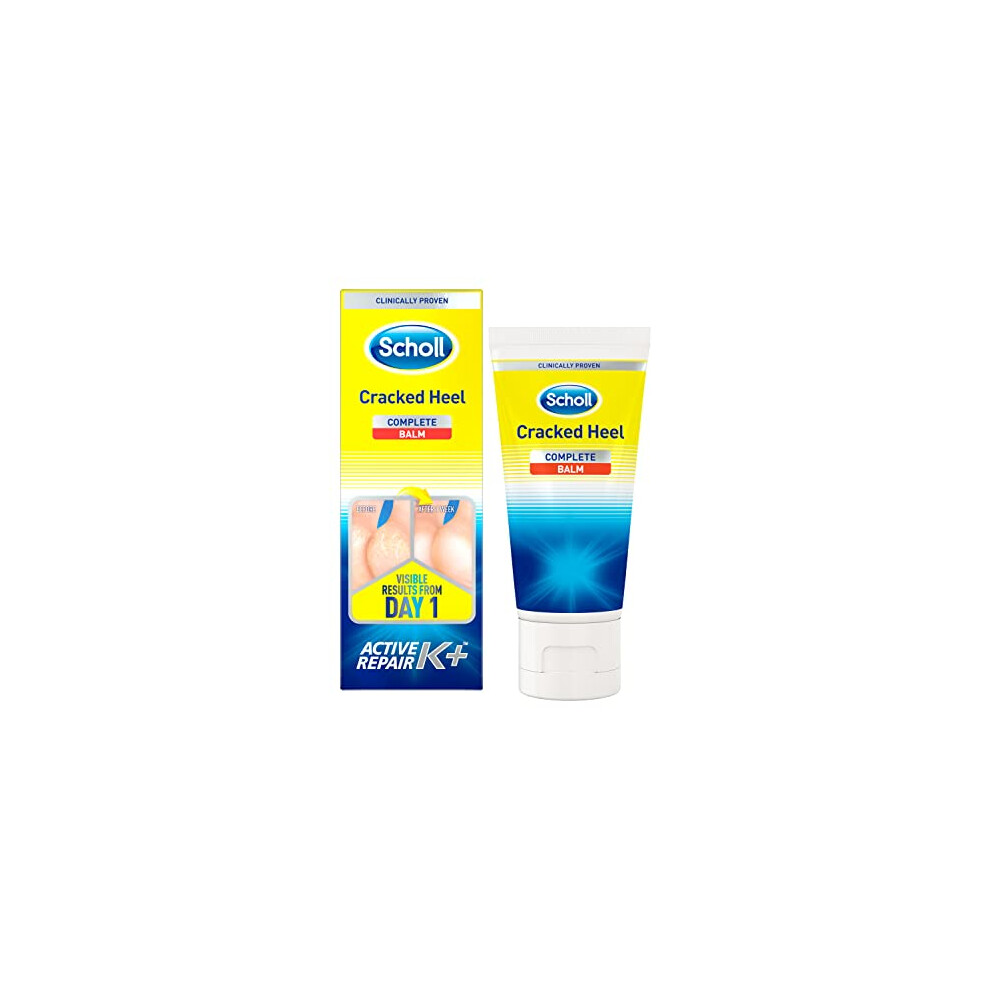Scholl Cracked Heel Complete Cream with Repair K+, 60ml - Moisturising Treatment Cream for Cracked Heels and Dry Skin with Keratin- 1 x 60 ml