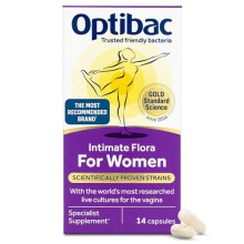 Optibac Probiotics for Women – Vaginal Probiotics – Specialist Supplement with a Scientifically Proven Formula for Vagina Flora – 14 Capsules