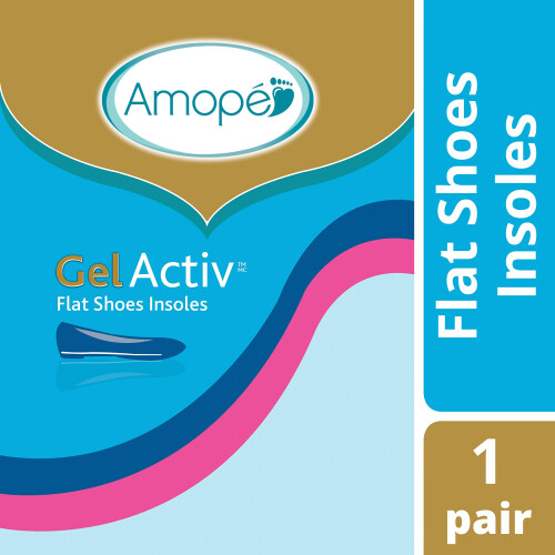 Amope Ανατομικά Σαπούνια Amope Gel Activ για επίπεδα παπούτσια, 2 τεμάχια (Συσκευασία 1) 1