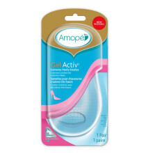 Amope GelActiv Extreme Klackinsoles för kvinnor, 1 par, Storlek 36-40