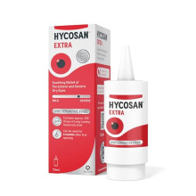 Hycosan Extra - Eye Drops with Hyaluronic Acid for Soothing Relief of Severe and Persistent Dry Eyes - Contact Lens Compatible - Preservative Free -
