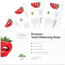 Whites Beaconsfield Teeth Whitening Strips - Advanced Non-Peroxide Formula, 28 Strips (14-Day Treatment) for Enhanced Brightness, Enamel-Safe, Gentle