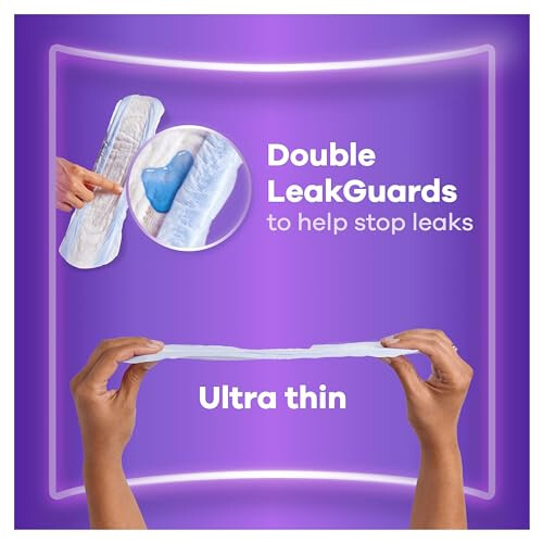 Always Always Discreet Incontinence Pads Women Long Plus 64 Count, Extra Secure & Discreet 2