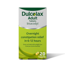 Dulcolax Adult - Constipation Relief Laxative 5mg Bisacodyl Gastro Resistant Tablets Tablets, 20 Count