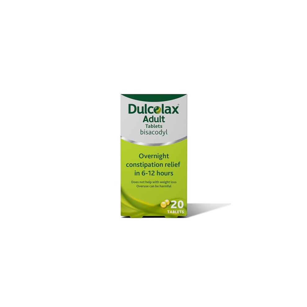 Dulcolax Adult - Constipation Relief Laxative 5Mg Bisacodyl Gastro Resistant Tablets Tablets, 20 Count