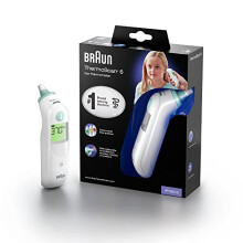 Braun ThermoScan 6 Ear thermometer - Colour-coded Digital Display - ExacTemp Stability Indicator - Baby and infant friendly- #1 Brand among doctors-P