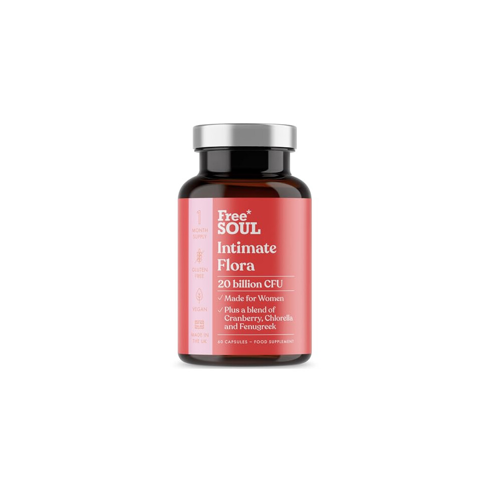 Photos - Vitamins & Minerals Intimate Flora for Women | 20 Billion CFU Fortified with 15,000mg Cranberry, Fenugreek & Chlorella | Bio Cultures for Women'