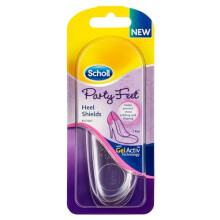 Scholl Party Feet Invisible Gel Heel Shields, Protects Heels from Rubbing and Slipping - Suitable for Most Shoes, Including High Heels and Stilettos