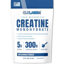 Creatine Monohydrate Powder - 300g (60 x 5g Servings) | 200 Mesh Fine Grade Powder, Pure & Mixes Easily | Includes Scoop | Unflavoured | Made in The