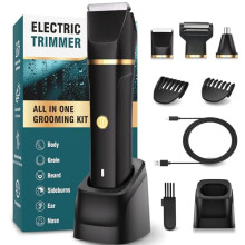 Manscape 3-in-1 Body Trimmer for Men - IPX7 Waterproof, 7000 RPM, Ceramic Blades, Nose Trimmer, 2 Comb Attachments (3-6mm, 9-12mm) - 13-5VIT-T0VV