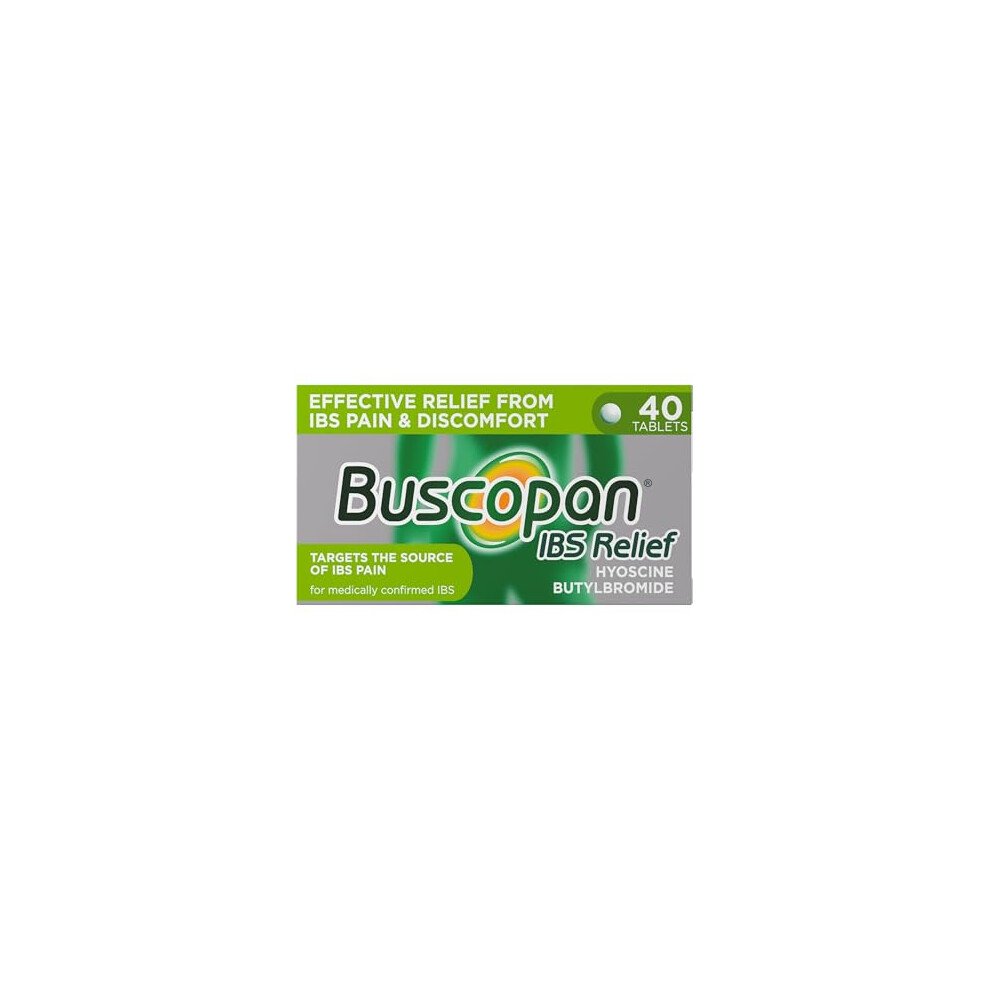 Buscopan Ibs Relief - Targets The Source Of Ibs Pain And Cramps- Starts To Work In 15 Minutes - 40 Tablets - Relief From Ibs Pain & Discomfort, 40 C