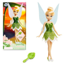 Disney Store Offici?e Tinkerbell klassieke pop voor kinderen Peter Pan 10 inch inclusief borstel met gegoten details Volledig beweegbaar speelgoed in