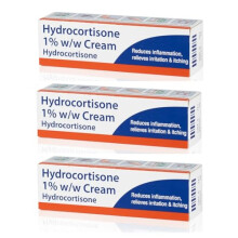 Pinewoods Fast Acting Hydrocortisone Cream 1% w/w Bite and Sting Cream, Mosquito and Bee Sting Treatment, Itchy Skin and Redness Solution, 3 x 10g Tu