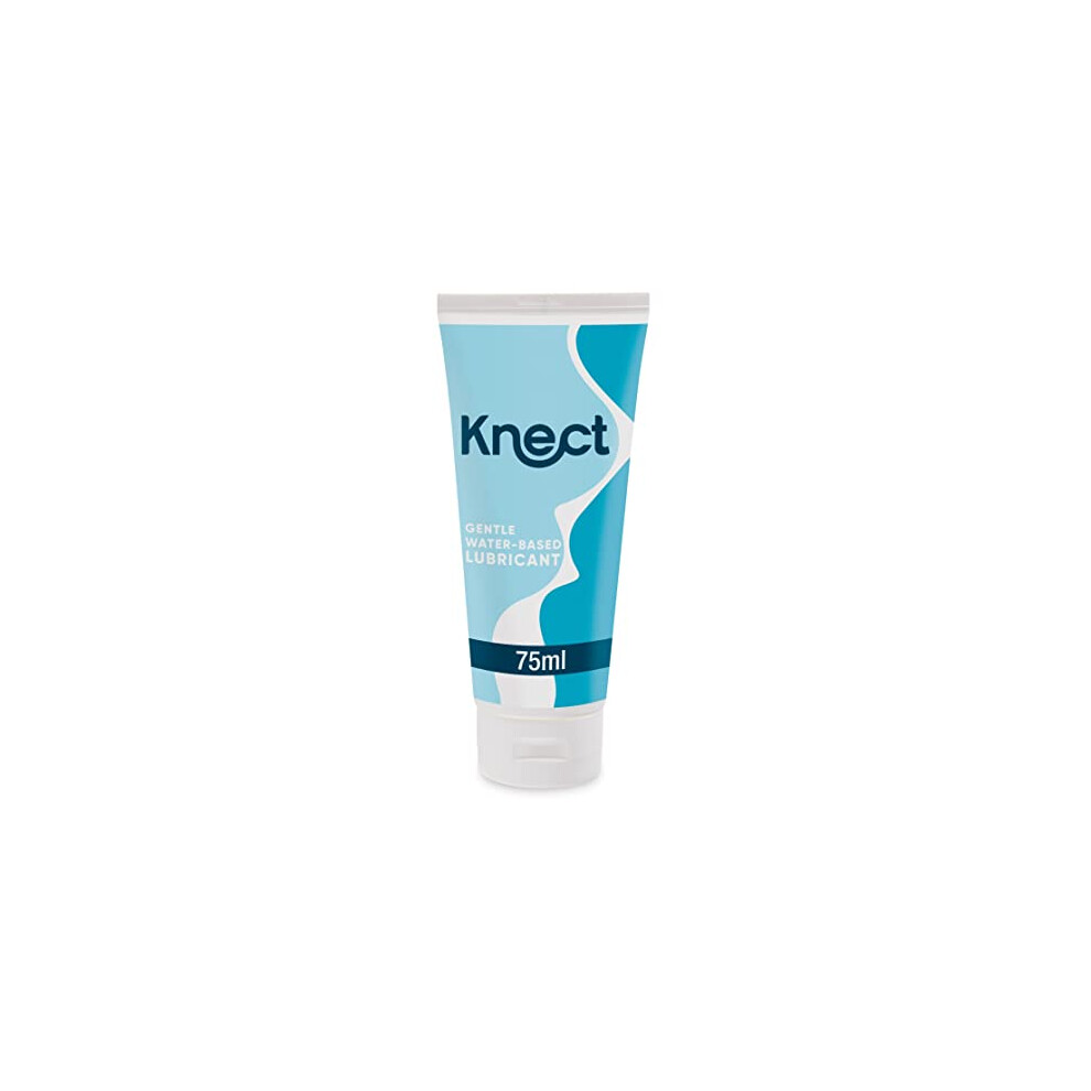 Knect Personal Water Based Lube 75ml, Fragrance Free, Safe for use with latex and polyisoprene Condoms, Non Staining Personal Lubricant, Easy to Rins