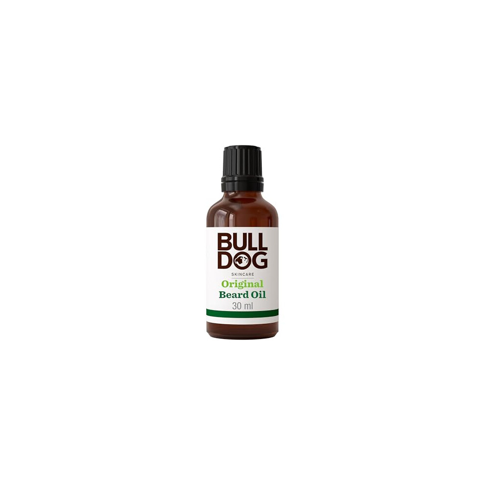 Bulldog Skincare Original Beard Oil, Men's Grooming, Beard Moisturiser For Softer, Supple Beards, 30G