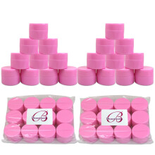 Beauticom 24 stuks 7G/7ML (0,25oz) ROZE stevige dikke dubbelwandige plastic containerpot met met schuim gevoerd deksel voor lotioncr?es toners lippen