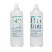 Biotrue Multi-Purpose Contact Lens Solution, 2x 300ml - Cushions and Rehydrates Soft Contact Lenses for Comfortable Wear - Condition, Clean, Remove P