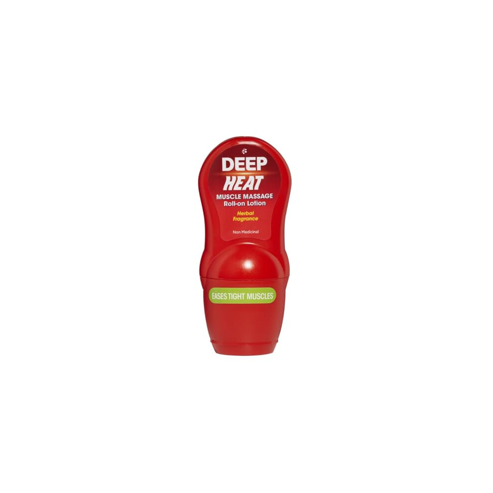 Deep Heat Muscle Massage Roll-on Lotion, Ease Tight Muscles, 50ml (Pack of 1)
