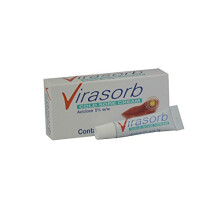 Virasorb Cold Sore Cream, Aciclovir 5%, 2g