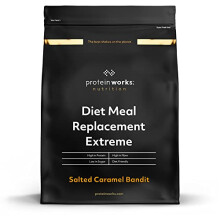 Protein Works - Diet Meal Replacement Extreme, 200 Calorie Meal, High Protein Meal, Supports Weightloss, 33 Meals, Salted Caramel Bandit, 2kg