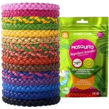 Mosquito Repellent Bracelet 15 Pack, PandyCare Mosquito Bands for Adults, Kids & Babies - Premium Quality, DEET-Free Natural Wristbands, Protection I