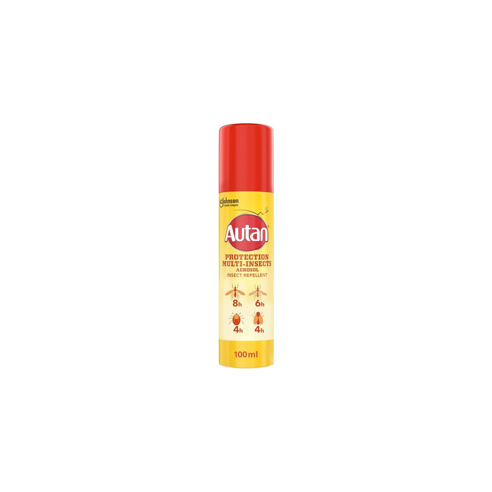 Autan Mosquito & Insect Repellent Spray, Travel Essentials, Suitable For Kids, Deet Free Formula, Up To 8 Hours Protection Against Mosquitoes, Biting