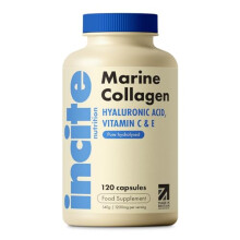 Marine Collagen 1200mg | 120 High Strength Collagen Capsules Hyaluronic Acid Supplements for Women & Men Pure Superior Type 1 Hydrolysed Enhanced wit