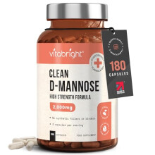 D-Mannose UTI Capsules x180 | High Strength 2000 mg D Mannose Tablets for Urinary Infections | Cystitis Treatment for Women | 2 Month Bladder Control
